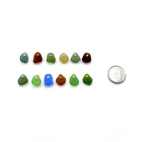 drilled beach glass beads