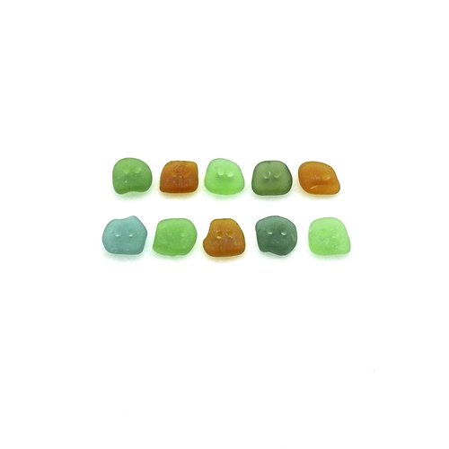 beach glass buttons