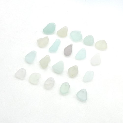 real sea glass pendants and charms