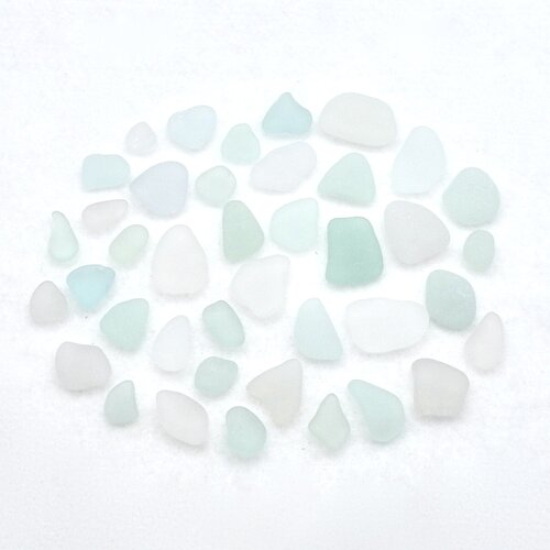 natural sea glass pieces