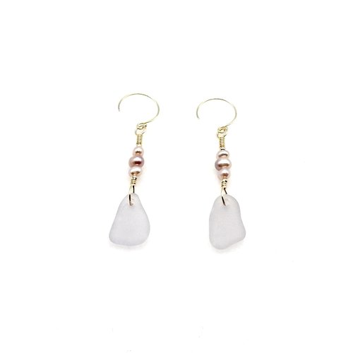 lavender purple beach glass jewelry