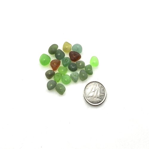 center hole beach glass
