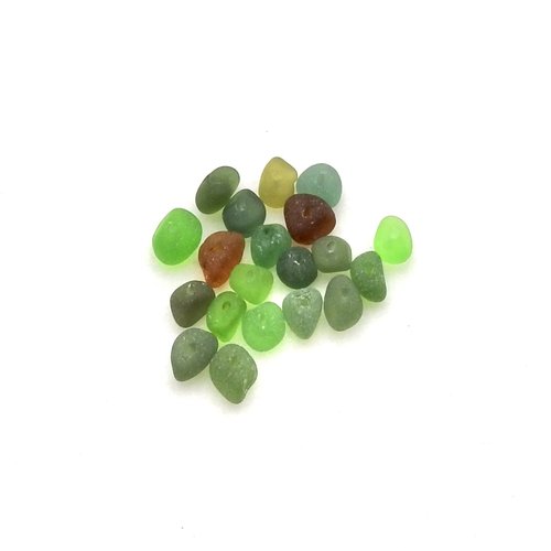drilled sea glass beads