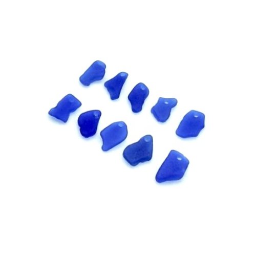 drilled beach glass