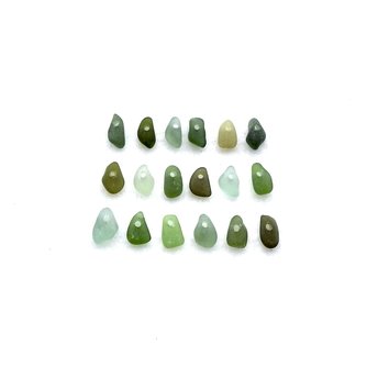 tiny sea glass charms