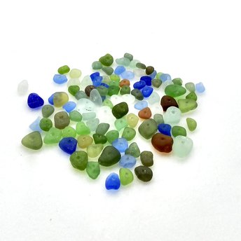 genuine sea glass beads