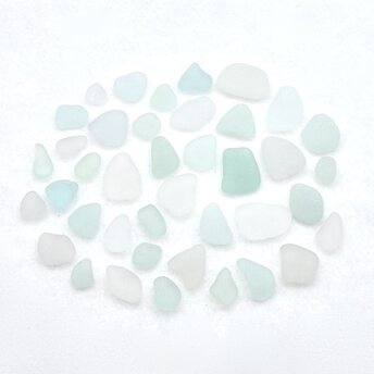 natural sea glass pieces