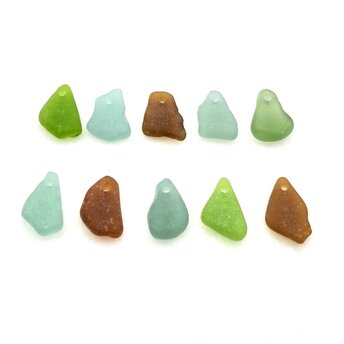 sea glass pendants and charms