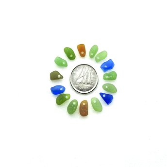 mini sea glass beads