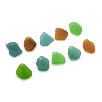 real sea glass beads