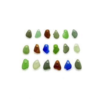 tiny sea glass beads