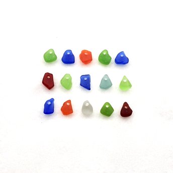 tiny sea glass beads