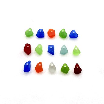 tiny sea glass beads