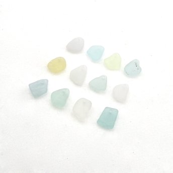 real sea glass beads