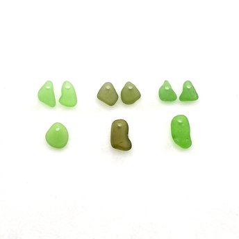 sea glass earring charms