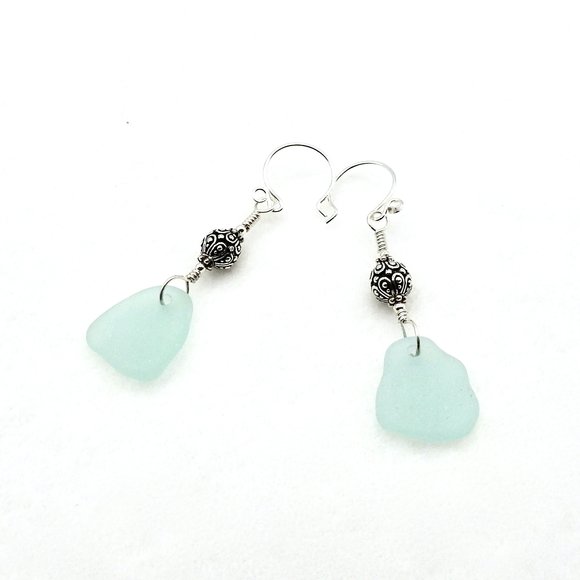 light aqua blue earrings