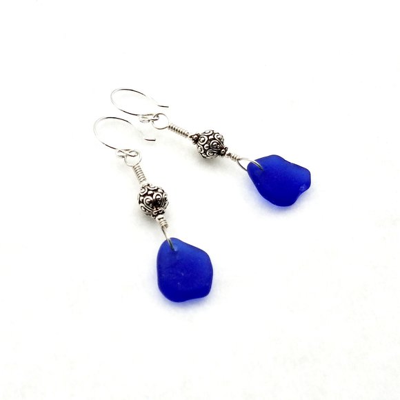 deep dark blue earrings