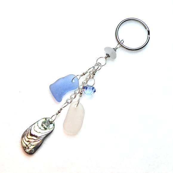 beach themed keychain dangle
