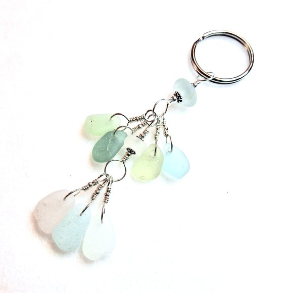 dangly pastel keychain purse accessory