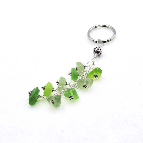 Shades of Green Dangly Keychain