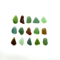 real sea glass beads