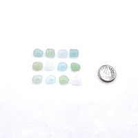 Sea Glass Buttons Mini Fasteners Pastel Colors Sewing Knitting 
