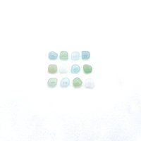 Sea Glass Buttons Mini Fasteners Pastel Colors Sewing Knitting 