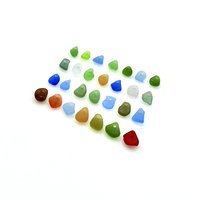 drilled beach glass pendants