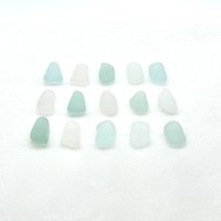 Long Natural Ocean Glass Rectangular Shape for Jewelry Crafts