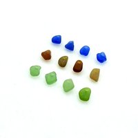 top drilled beach glass beads