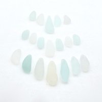 Pastel Sea Glass Necklace Pendants Charms Beads for Jewelry