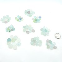 Jewelry Beads Center Drilled Sea Glass Gift Making Craft Supply