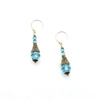 long gold dangle decorative cone