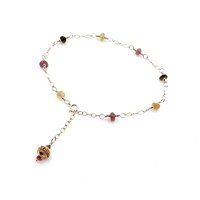 a colorful ankle bracelet for her