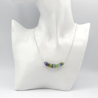 genuine sea glass necklace for women