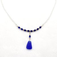 sea glass and crystal bead jewelry