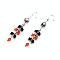 silver skull and roses beads