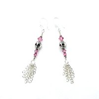 silver chain tassels