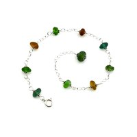 sea glass anklet for women