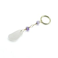 sea glass keychain for women
