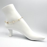 Mother of Pearl Jewelry, Adjustable Gold Chain Ankle Bracelet, Handmade Gifts Canada