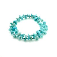 Wrap Around Bracelet Light Blue Green Amazonite Gemstone Jewelry Handmade Gifts