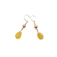 beach glass drop jewelry