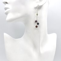Dangling Freshwater Pearl Earrings Silver Chain Handmade Delicate Fashion Jewelry Gifts