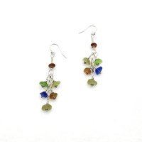multi color beach glass jewelry