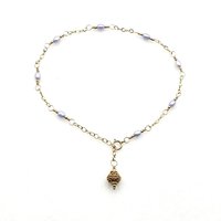 light pastel blue anklet for women