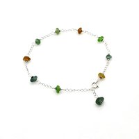 sea glass anklet