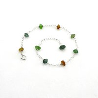 adjustable beaded ankle bracelet