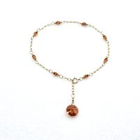Crystal Beads Anklet for Women Copper Color Adjustable Gold Chain Ankle Bracelet Jewelry Gifts Canada