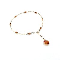 Crystal Beads Anklet for Women Copper Color Adjustable Gold Chain Ankle Bracelet Jewelry Gifts Canada
